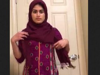Hijab-clad baby with a massive backside