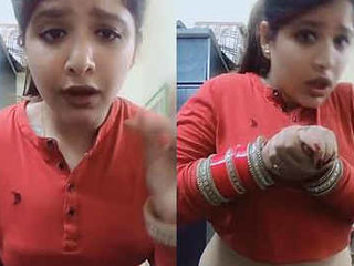 Adorable chubby girl with a massive belly button