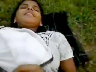 Indian teenage girl gets wild outdoors