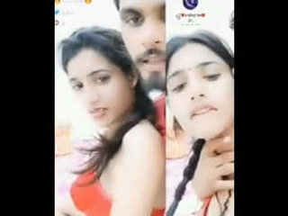 Desi teen couple enjoys live sex show