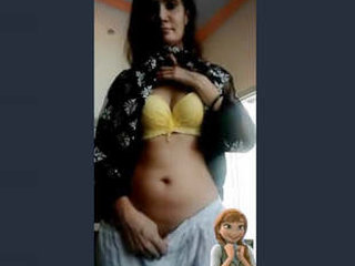 A Pakistani girl displays her buttocks and vagina