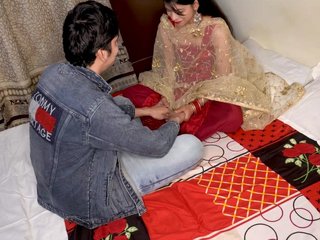 Desi couple's first night of roleplay in HD video