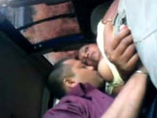 A village couple enjoys sex in their van