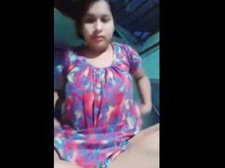 Bengali wife strips naked and fingering herself hard