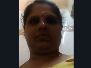 Desi aunty from the village strips naked in front of the camera